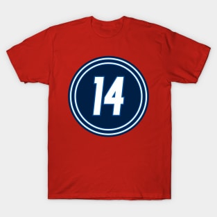 Ab McDonald Number 14 Jersey Winnipeg Jets Inspired T-Shirt